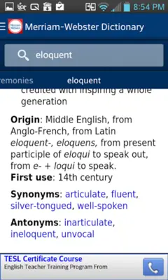 Merriam-Webster Dictionary android App screenshot 3